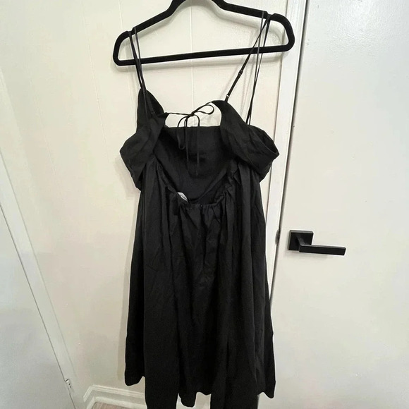 J. Crew Collection black cut out midi dress open back NWT size 18 - Picture 8 of 8